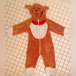 Plush dog pajamas/costume for 2/3 year old